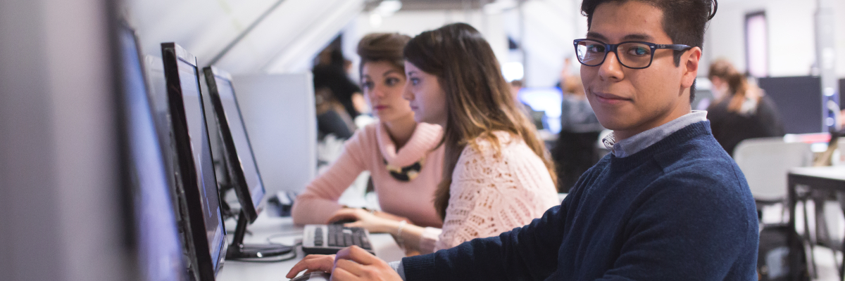 Studenti al pc